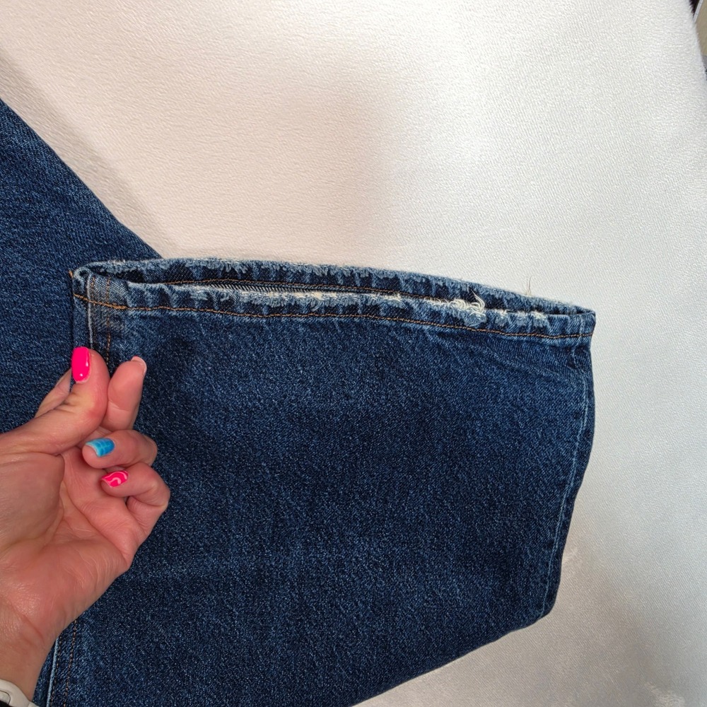 H&M Jeans Women's 12 High Rise Wide Leg Button Fly Medium Wash Relaxed - Picture 3 of 16